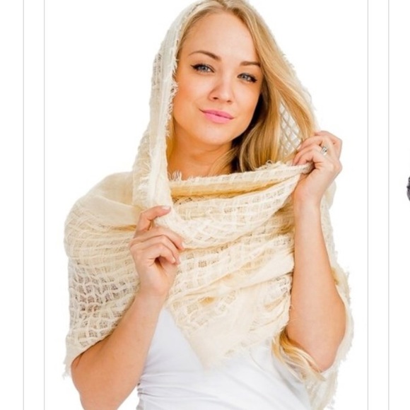 Waffle knit textured, Pashmina Scarves - Picture 4 of 8